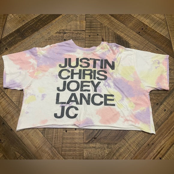 Pastel Tie-Dye Graphic Crop Top - Picture 1 of 4